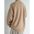 thumbnail image 6 of ZANZEA Women Full Sleeve Solid Color Holiday Hooded Sweatshirts Blouse Tops, 6 of 11