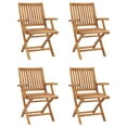 thumbnail image 5 of vidaXL 5 Piece Garden Dining Set Solid Teak Wood, 5 of 5