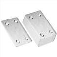 thumbnail image 1 of 10 piezas de ángulo recto cuadrado de 4 orificios, conector de placa de acero fija recta y otros soportes de mantenimiento de aeronaves, 1 of 5