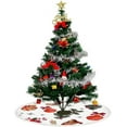 thumbnail image 4 of GZHJMY Christmas Tree Skirt Xmas Tree Skirts 48" Awesome Holiday Vector Christmas Tree Mat for Christmas Holiday Party Ornaments, 4 of 5