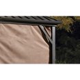 thumbnail image 4 of Sojag Dakota 10 x 12 x 7 ft Dark Brown Curtains for Gazebo, Polyester, 4 of 4