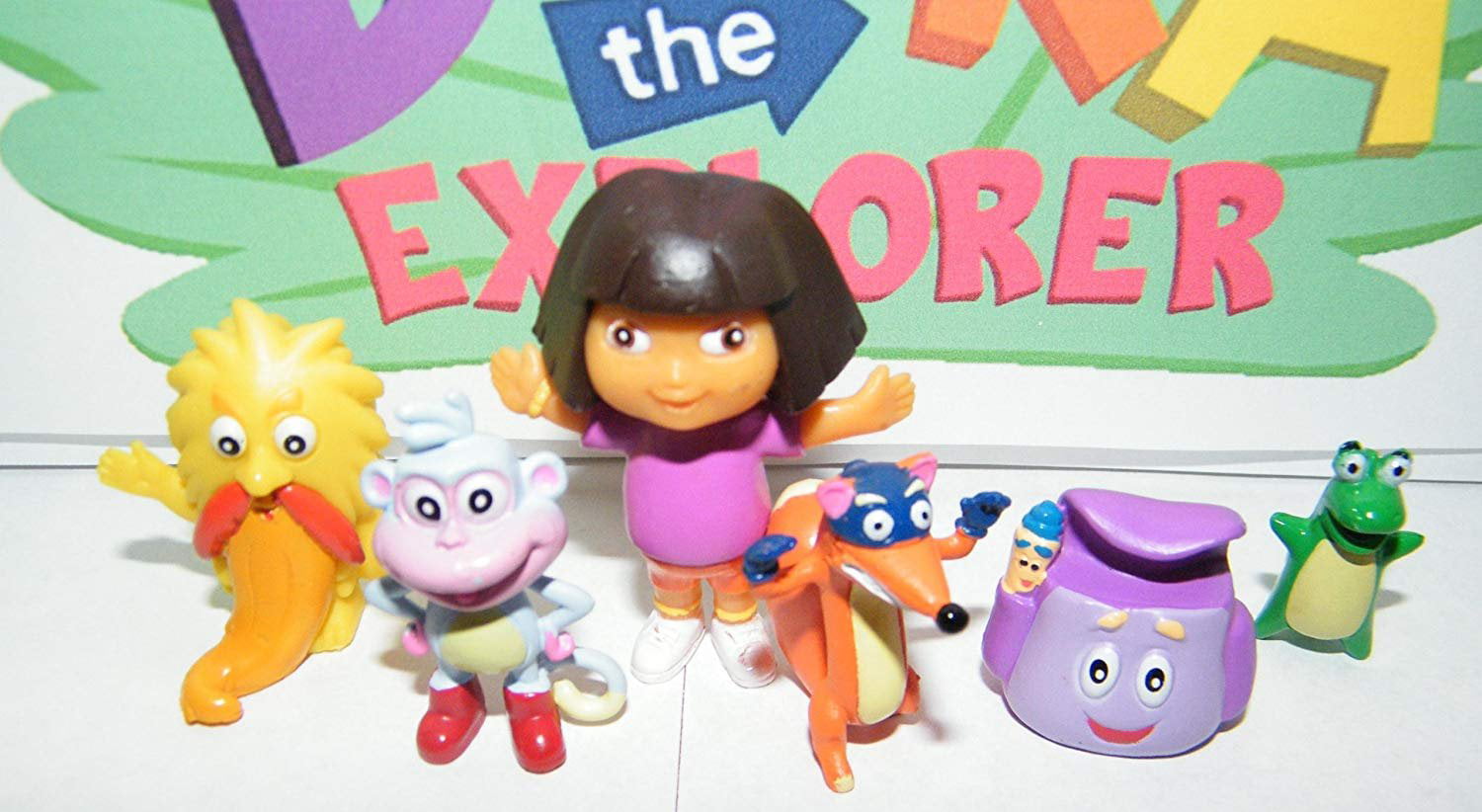 Dora the Explorer Nickelodeon Deluxe Figure Set Toy Playset of 12