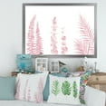 thumbnail image 3 of Designart 'Palm Branches and Blush Pinkeucalyptus' Shabby Chic Framed Art Print, 3 of 4