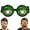Green, variant on Winking Glasses - Blink & Wink Novelty Blinking Glasses, Funny Sunglasses for Adults - The Ultimate Selfie Accessory