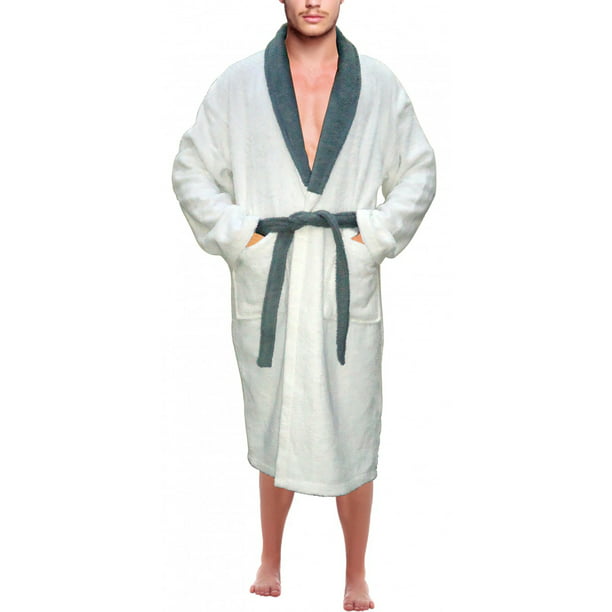 Skylinewears - Men’s 100% Terry Cotton Bathrobe Toweling Gown Robe Two ...