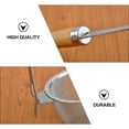thumbnail image 4 of MasteelfCA 1pc 304 Stainless Steel Long Wood Handle Colander Kitchen Tool for Home (Silver), 4 of 7