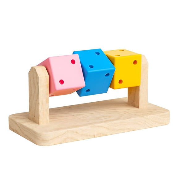 BESTSKY 2026 New Hamster Enrichment Toys,Hamster Toys,Hamster Chew Toys,Wooden Small Animal Cage Accessories,For Syrian & Dwarf Hamsters,Gerbils,Rats