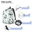 thumbnail image 4 of Yiaed Anchors And Shells Print Backpack, Premium Laptop Backpack, Travel Backpack for Women, Lightweight Backpacks, Comfortable Back Pack-Medium, 4 of 5