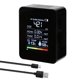 thumbnail image 2 of Riwesomey Medidor de CO2 5 en 1, medidor Digital de temperatura y humedad, medidor de del aire recargable por USB, analizador Digital portátil Analizadores y rastreadores de circuitos No.01 Riwesomey TO000491-01B, 2 of 6