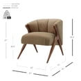 thumbnail image 4 of Silla decorativa NPD Furniture and More Florence, tela crema, 4 of 6