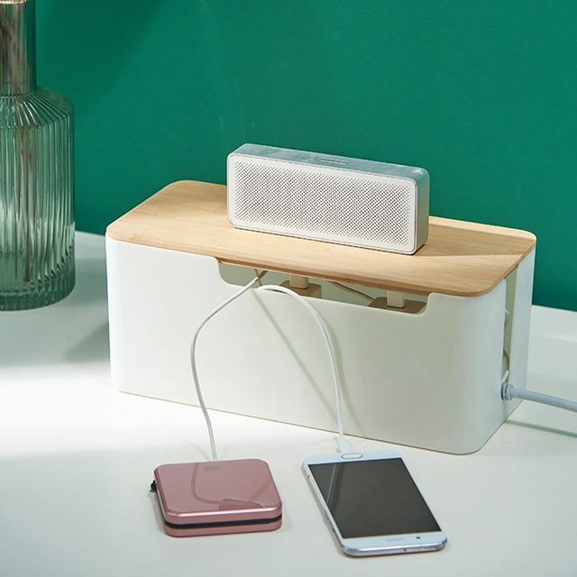 Cable Organizer Box Cable Management Box Cable Organizer Box Wire Management Organizer Cover Hider For Desktop Kitchen