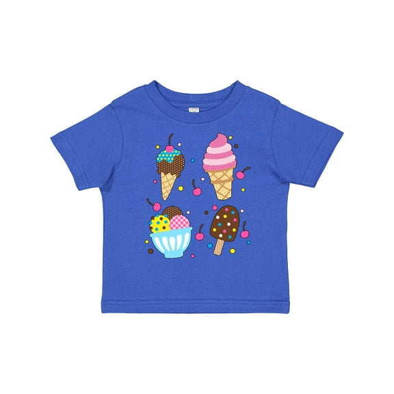 Inktastic Ice Cream with Patterns Boys or Girls Toddler T-Shirt