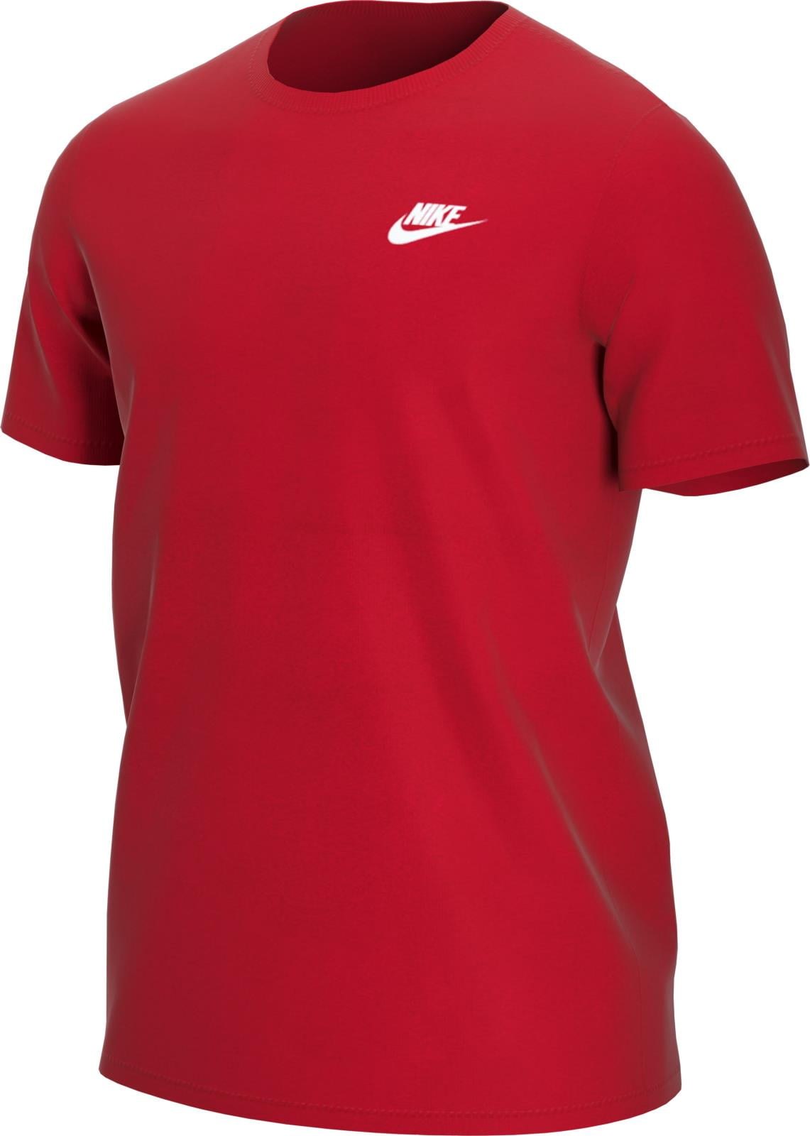 Nike AR4997-657: Men's NSW University Red/White Club Tee - Walmart.com
