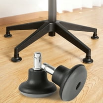 Chair Wheel Stabilizers Casters with Locks - Desk Chair Rolling Accessories Furniture Protectors Floor Saver Mats - Black