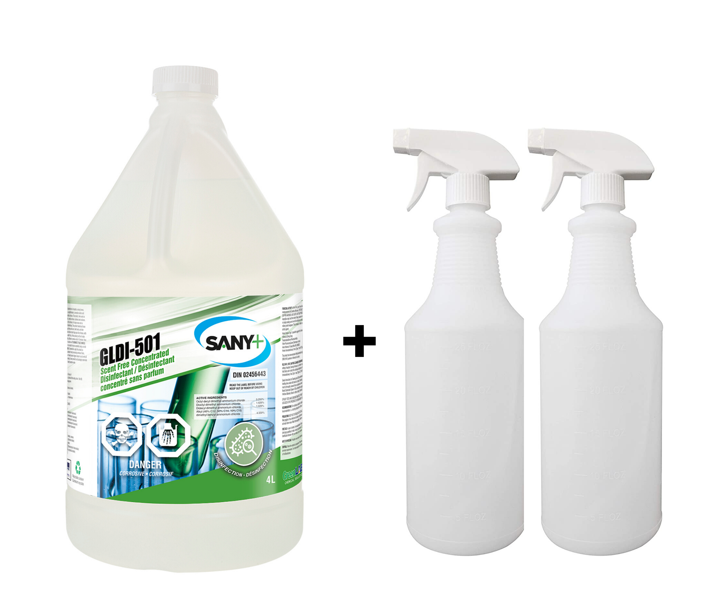 Sany+ General Purpose Hospital Grade Disinfectant Cleaner, ReadyToUse
