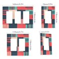 thumbnail image 2 of Yayeee Rocker Switch Wall Plate 2-Gang 4.7"x4.6" Home Decorative Outlet Cover, Red Teal Plaid, 2 of 6