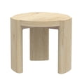 thumbnail image 3 of Alpine Furniture Sloane 20 in. W Round Wood End Table in Natural Driftwood, 3 of 9