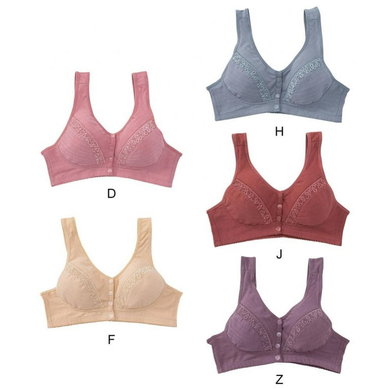 Spdoo Front Snap Everyday Bras for Women,Builtup Push Up Padded Bra 5 Pack  36 