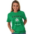thumbnail image 4 of Cute Ohio Girl Pride Pretty Floral Women's Graphic T Shirt Tees Brisco Brands L, 4 of 6