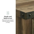 thumbnail image 6 of Walker Edison Sliding Barn Door Accent Cabinet, Grey Wash, 6 of 12