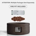 thumbnail image 5 of MOALCOFER 28'' Round Propane  Fire Pit Outdoor with Wind Guard,40,000 BTU Gas Fire Pit Table Lava Rocks&Cover, 5 of 7