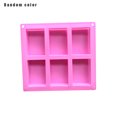 thumbnail image 1 of Toystoory Molde para pasteles de silicona con 6 ranuras para pasteles, molde antiadherente para hornear, bandeja para hornear DIY, herramienta de Color Herramientas y accesorios para hornear Toystoory HA001305-00, 1 of 6