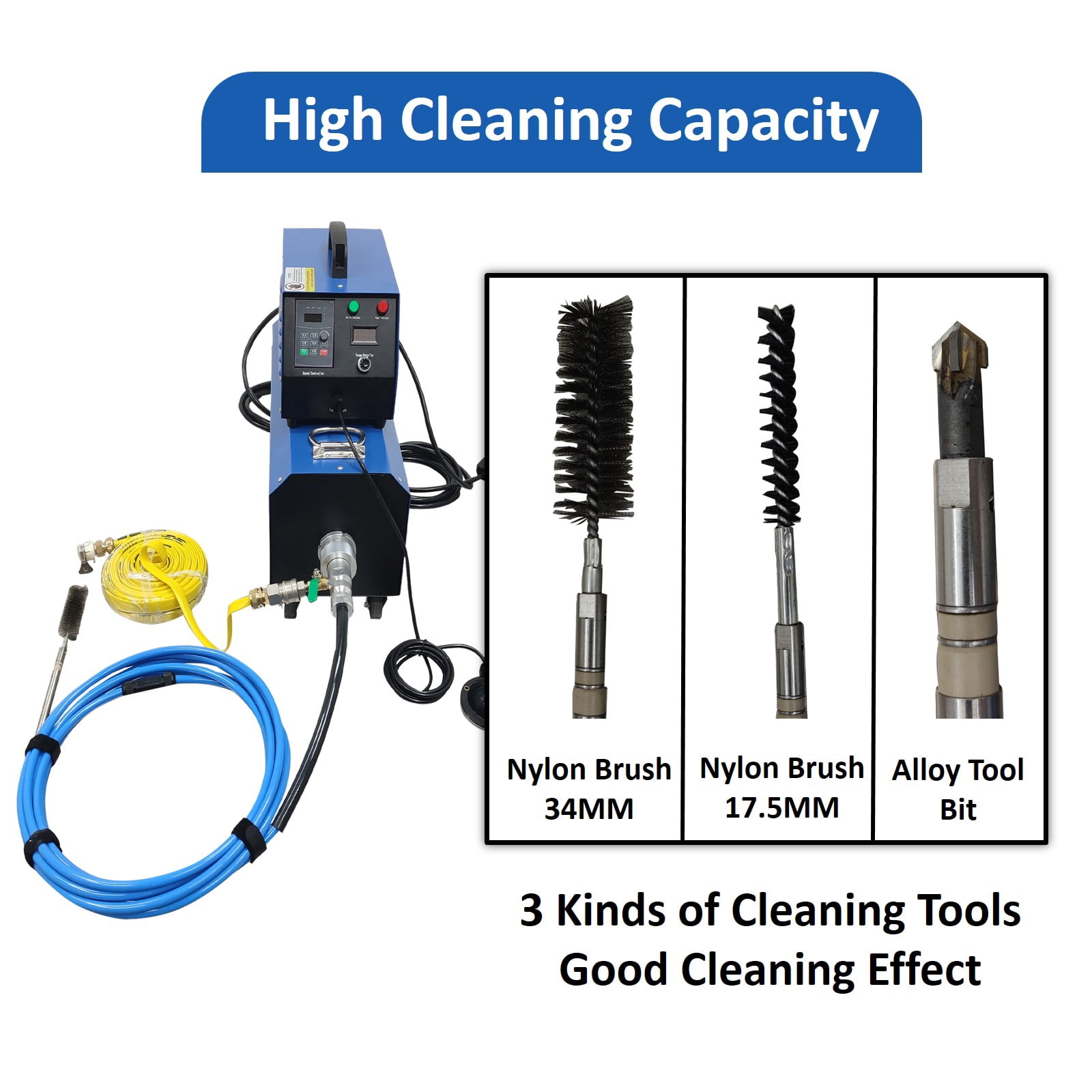 220V Boiler Tube Cleaner Condenser Descaling Cleaning Machine
