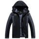 thumbnail image 3 of Chaqueta de exterior para hombre, para montañismo, resistente al viento, impermeable, de invierno, con forro polar, chaqueta gruesa, con capucha, holgada, de talla grande, 3 of 5