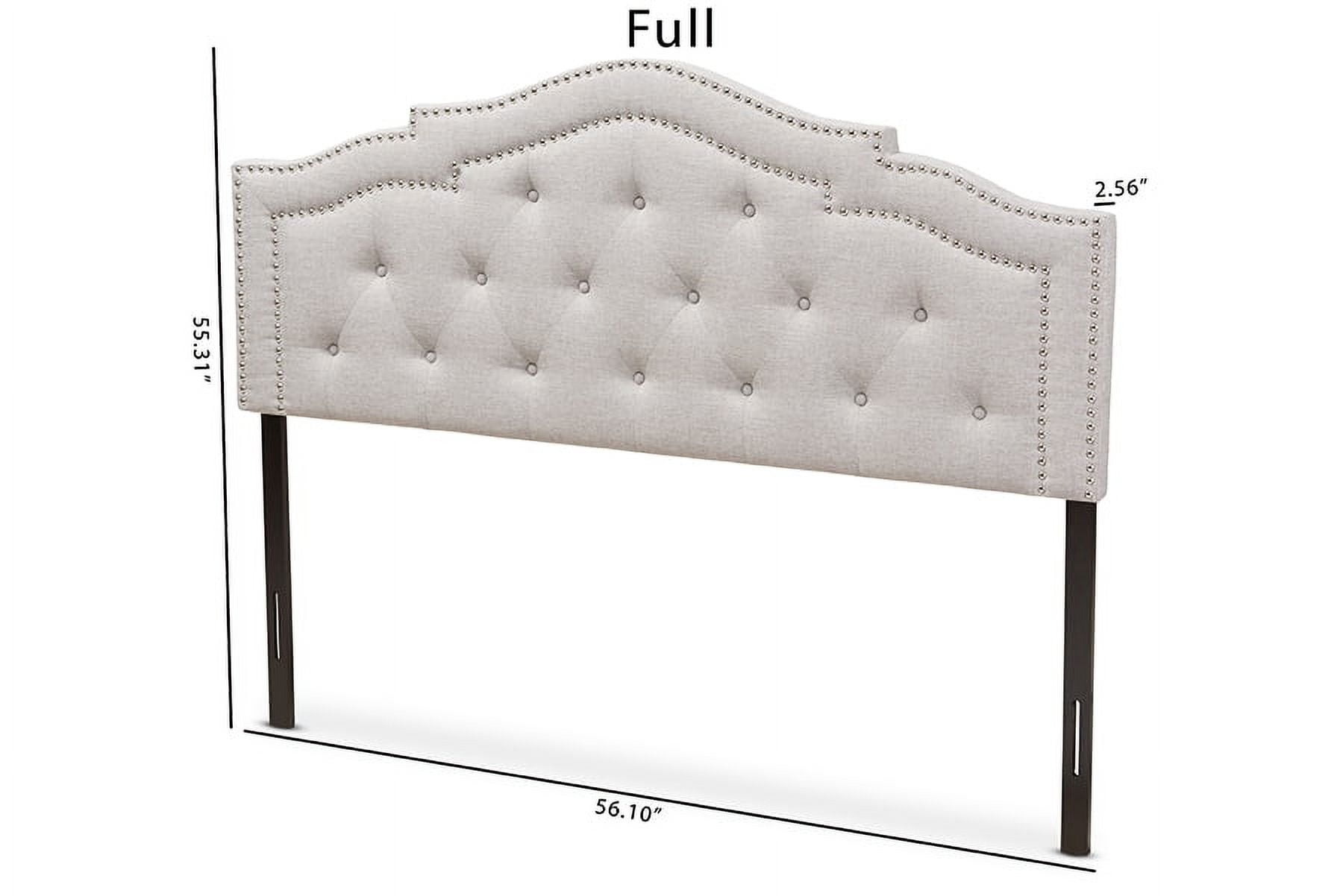 Baxton Studio Edith Modern and Contemporary Greyish Beige Fabric Full Size Headboard,Wholesale Interiors