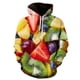 thumbnail image 3 of Sudadera con capucha con estampado 3D de frutas y dulces para hombre, sudaderas casuales divertidas de talla grande para mujer, ropa de calle para hombre, sudadera con capucha para hombre, 3 of 5