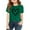 Green, variant on KAUOD Soft T Shirts for Girls 2025 Summer Short Sleeve Shirts Tops Crew Neck Comfy Preppy Girls Blouse Tees Cute Clothes