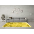 thumbnail image 3 of Ahgly Company Indoor Round Oriental Yellow Industrial Area Rugs, 8' Round, 3 of 4