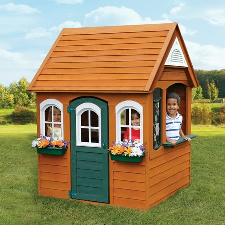 Big Backyard Bayberry Ready To Assemble Wooden Playhouse Brickseek