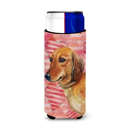 

Carolines Treasures BB9739MUK Dachshund Love Michelob Ultra Hugger for slim cans Slim Can multicolor