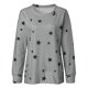 thumbnail image 4 of Moda mujer imprimir manga larga cómoda transpirable o-cuello camisa Tops Fridja  ghj987+1398, 4 of 7