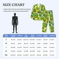 thumbnail image 4 of Picia Watercolor Kiwi Fruits Summer Pattern Men’s Long-Sleeve Sleepwear Set - Soft 2-Piece Loungewear with Pockets, Comfy PJs for Relaxing Nights-Large, 4 of 7