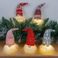 thumbnail image 2 of Paquete de 5 gnomos navideños con luz LED, regalos de cumpleaños para baby shower para niñas, 2 of 5