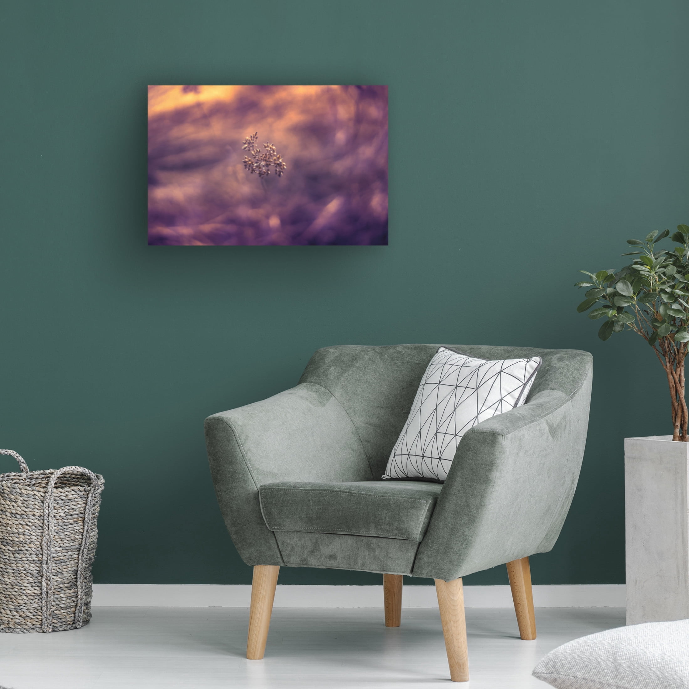 Canvas Wall Art - Ingo Menhard 'Violet Life' Wall Art for Living Room, Bedroom, or Office D?cor by Trademark Fine Art - 32 x 22 Inches