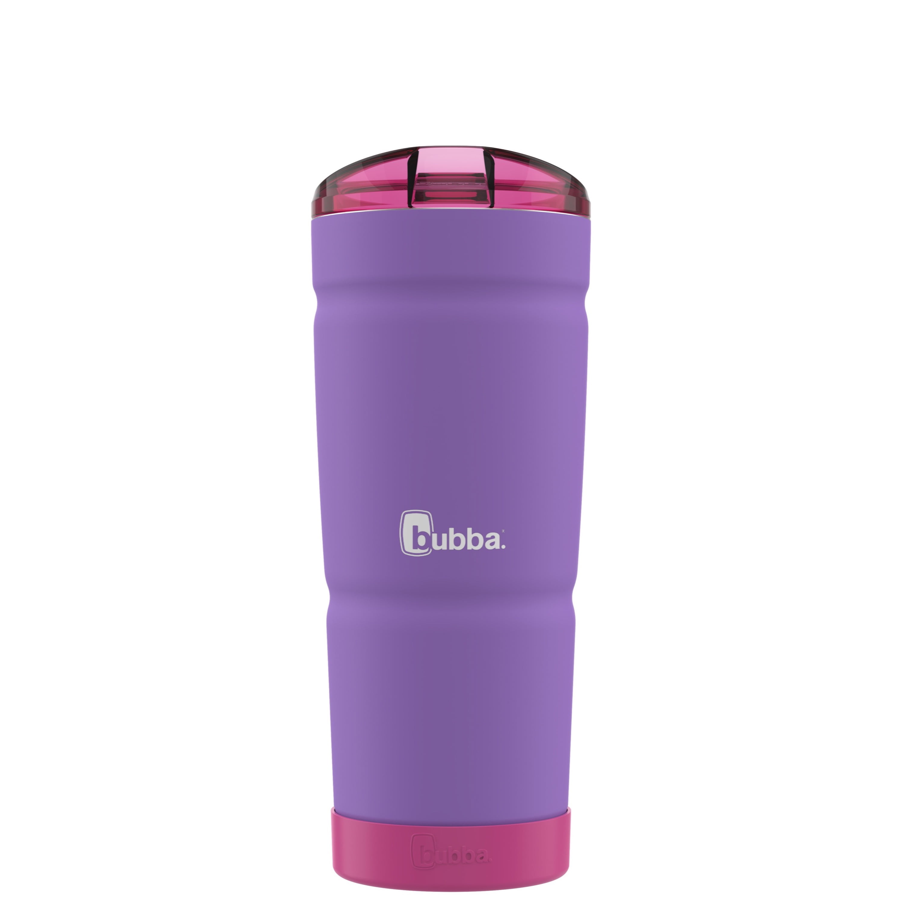 24oz Insulated Stainless Steel Tumbler With Lid & Straw - Keeps Drinks Hot/Cold, Leak-Proof (Gradation Purple)