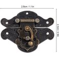 thumbnail image 2 of Loquets Vintage Antique Embossage Fermoir à Loquet avec Vis, Couleur bronze (TTP, 8 Pcs), 2 of 5