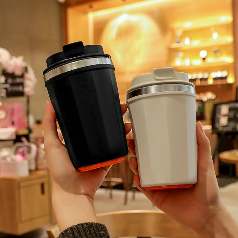 Hot Coffee Drink Cup Stainless Steel Insulated Leak Proof Travel