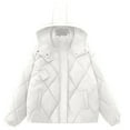 thumbnail image 5 of BEFOKA Women's Quilted Puffer Jacket Thickened Winter Coat Trendy Jacket 2025 Going Out Tops Fleece Coat Warm Puffy Jacket Winter Warm Coat Outerwear, 5 of 5