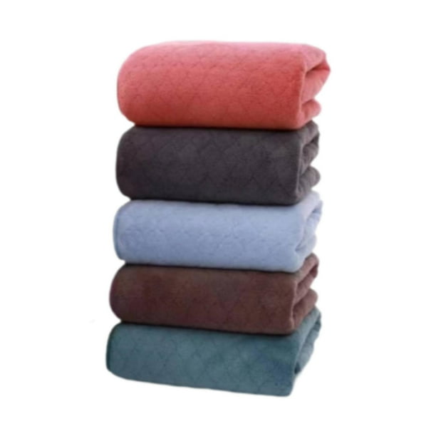 5x Toallas de baño Toallas de Ducha Suaves, Ligeras, 35x75 cm, Terciopelo Coral, Toallas de baño para Viajes, baño, Hotel, Ducha, Playa