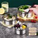 thumbnail image 4 of Recipiente hermético de acero inoxidable con tapa hermética. Ideal para preparar comidas, almuerzos y sobras. Diseño rectangular. Aestivo | Plateado | AESTIVO, 4 of 7