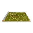 thumbnail image 2 of Ahgly Company Machine Washable Indoor Rectangle Abstract Yellow Modern Area Rugs, 2' x 3', 2 of 4