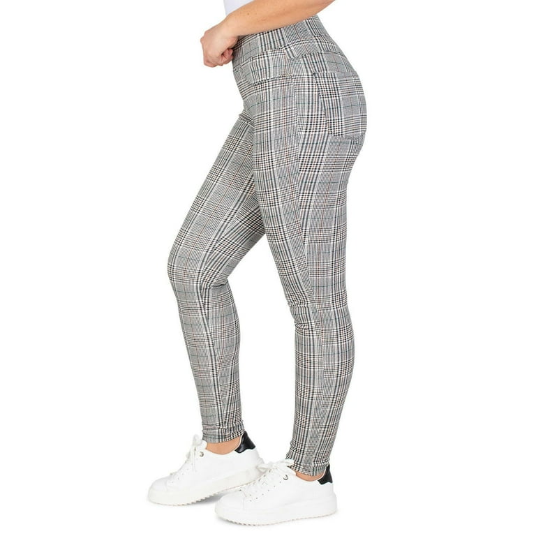 Plaid leggings walmart discount
