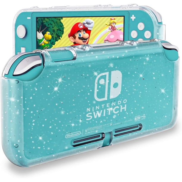 Funda protectora para Nintendo Switch Lite, cubierta de TPU suave con purpurina y diseño antiarañazos, funda protectora - Crystal Glitter JM Funda protectora para consola de juegos.