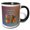 Black/White, variant on 3drose, on the Fourth Day of Christmas Four Calling Birds the Gospels, 11oz Two-tone Black Mug