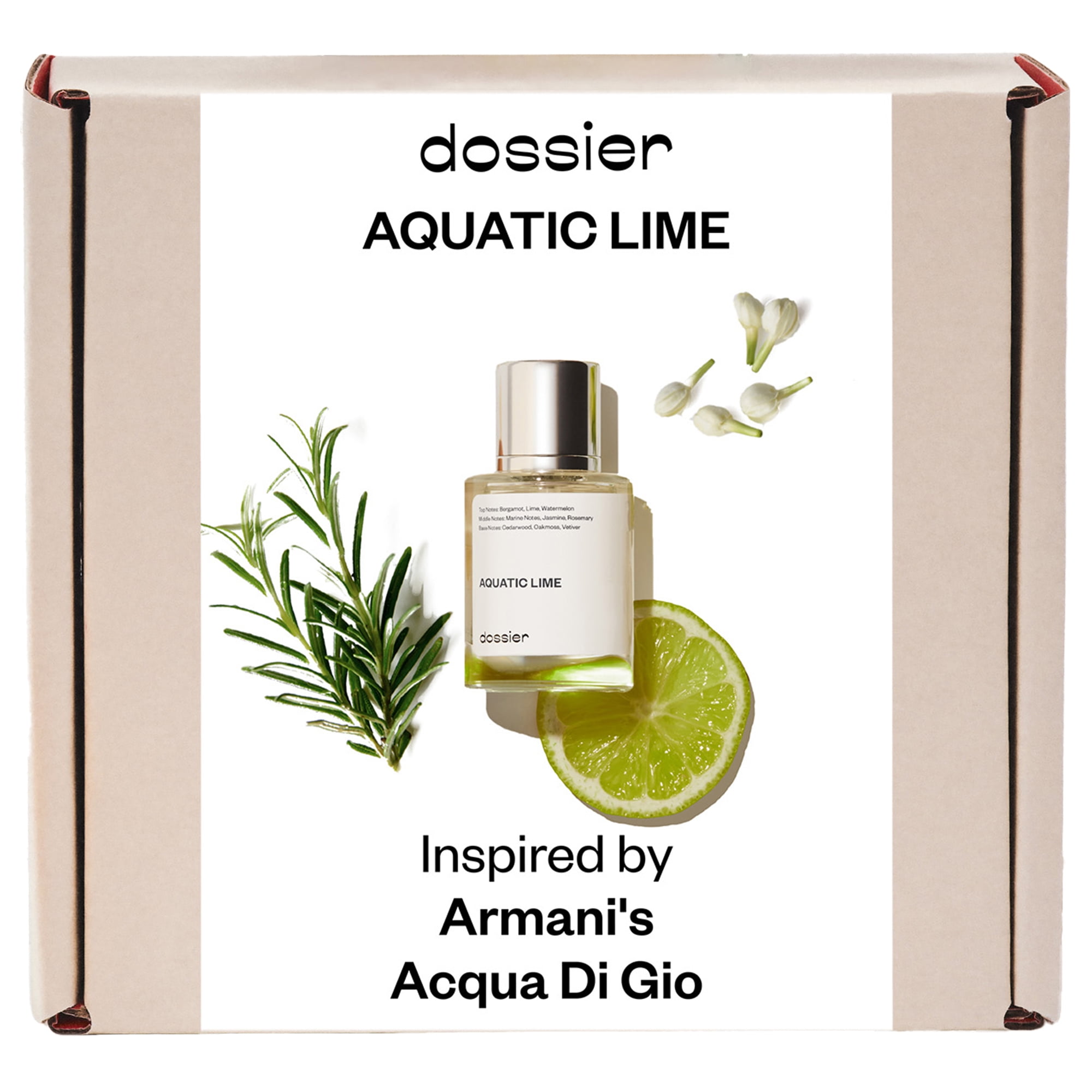 Dossier Aquatic Lime Eau De Toilette, Inspired by Giorg. Arm.an's Acq. D. Gio, Cologne for Men, 1.7 oz