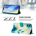 thumbnail image 3 of TECH CIRCLE for iPhone 13 Mini Case 5.4-Inch (2021 Release), Cute Cartoon Flip Wallet Phone Case with Lanyard, Built-in Card Slots & Stand Function, Portable Lightweight Slim Folio Cover, Blue Flower, 3 of 3